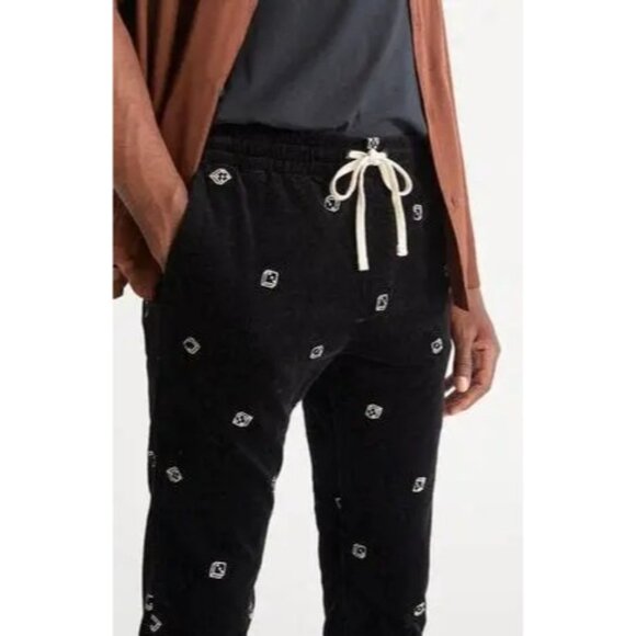 Pacsun Dice Embroidered Mens  Streetwear Corduroy Trouser Pants - Picture 2 of 9